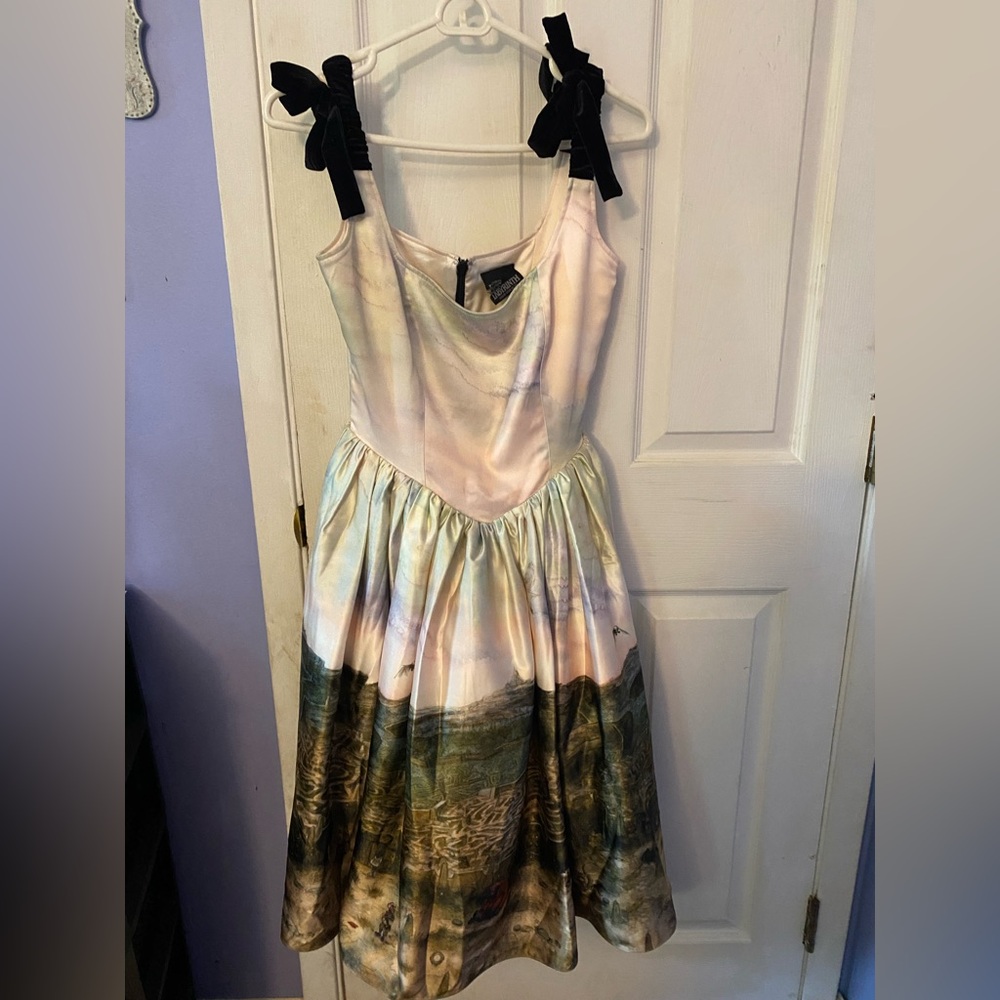 Backlot Labyrinth water color dress